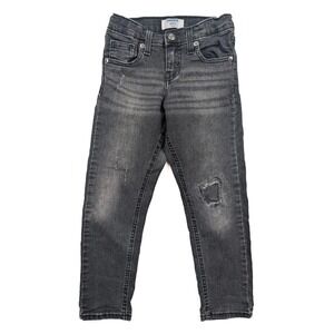 Denizen by Levi's Distressed Regular Fit Tapered Black Denim Jeans Boy's Size 6